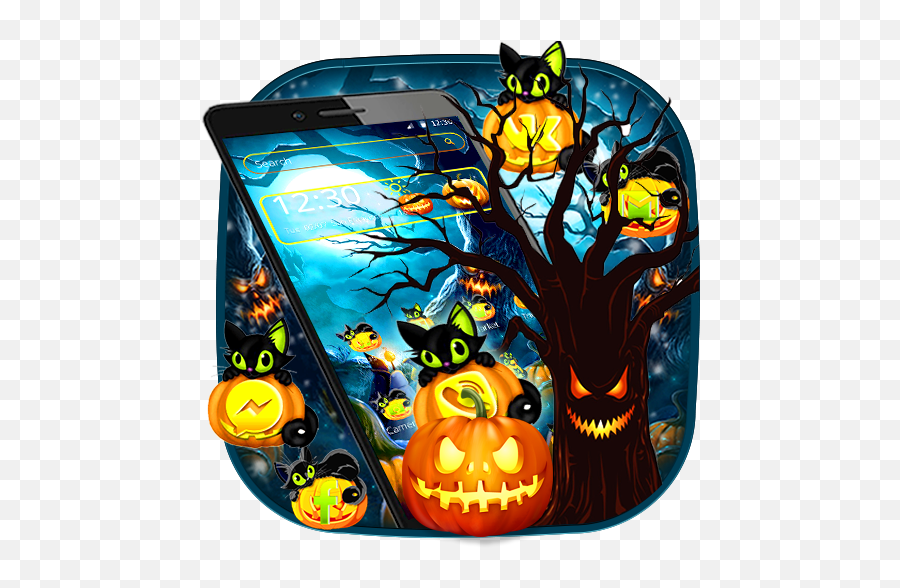 Pumpkin Halloween Night Theme 114 Apk Download - Com Halloween Emoji,Security Halloween Emojis
