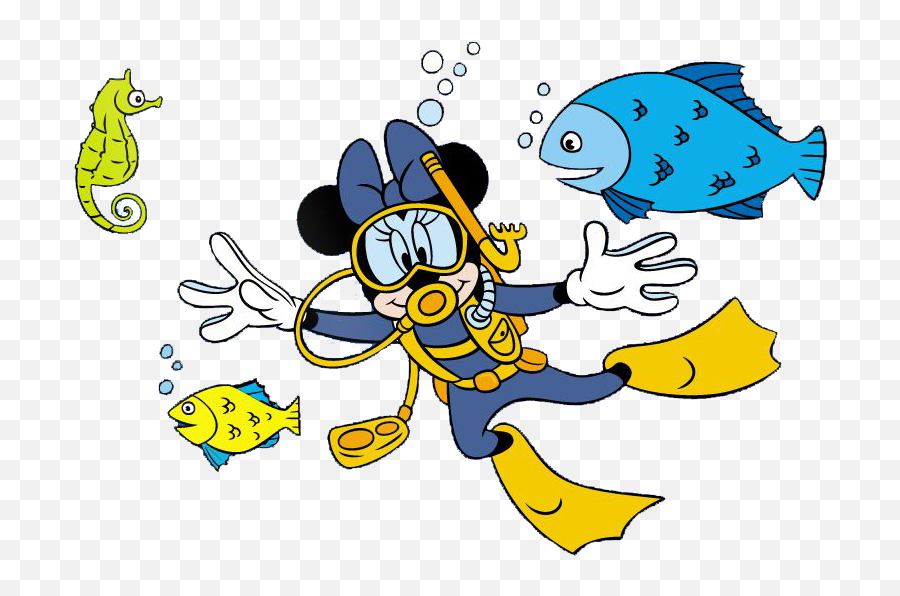 Minnie Dive - Swimming Mickey Mouse Png Emoji,Scuba Diver Emoji Iphone