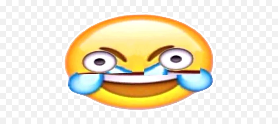 Telegram Stickers - Reverse Crying Laughing Emoji,Open Eye Crying Emoji Mem