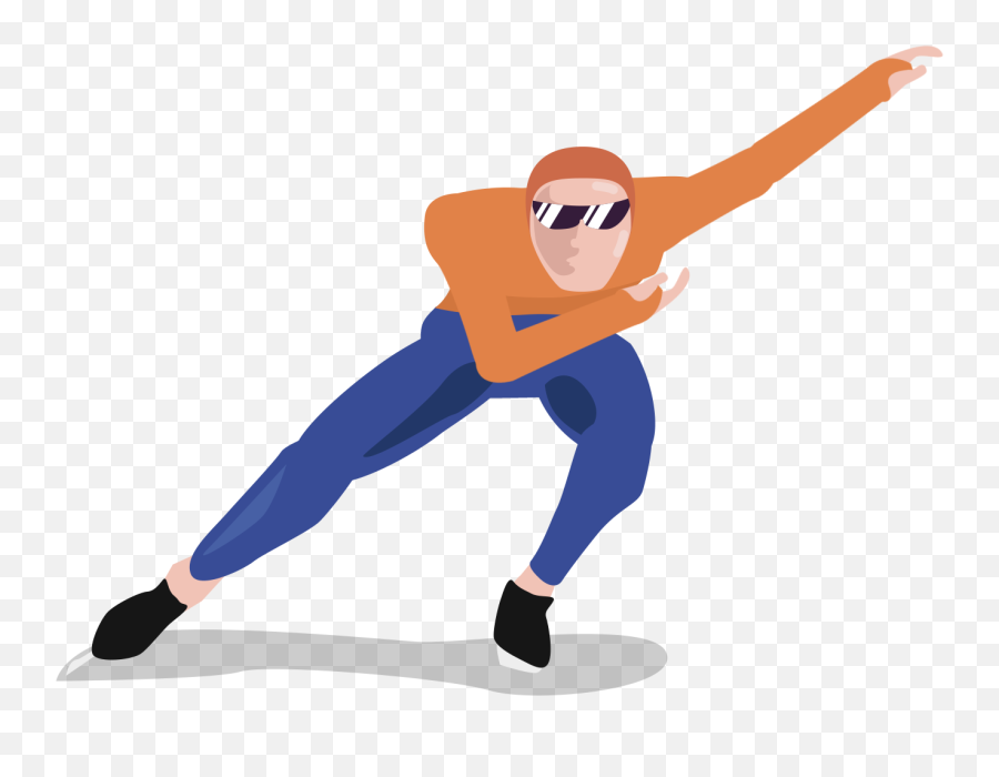 Staying On Track By Inge Stoter - Speed Skater Emoji,Iphone Skate Playlsit Emojis