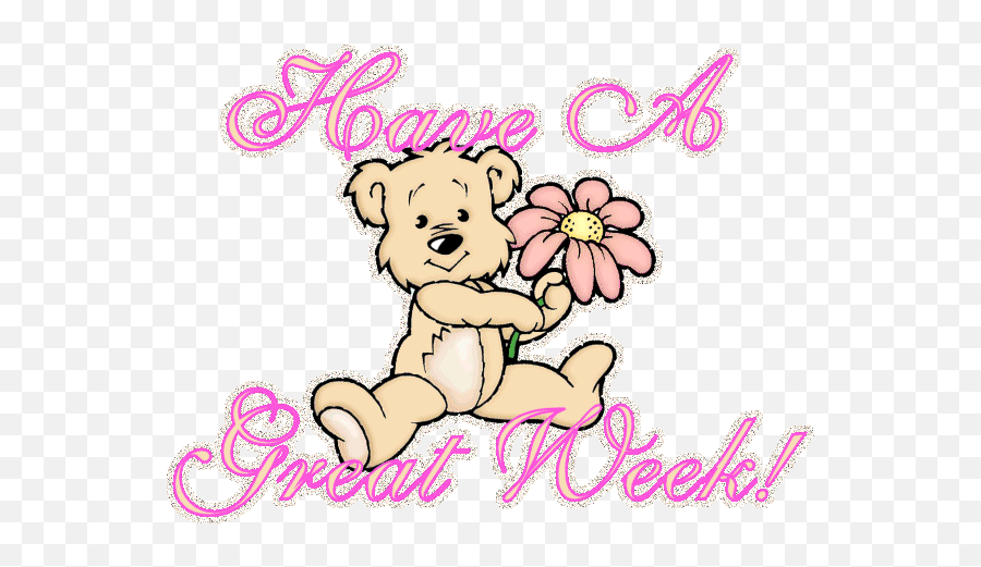 Have A Great Monday Clipart - Teddy Bear Get Well Soon Coloring Pages Emoji,Happy Monday Animated Emoticons Flower