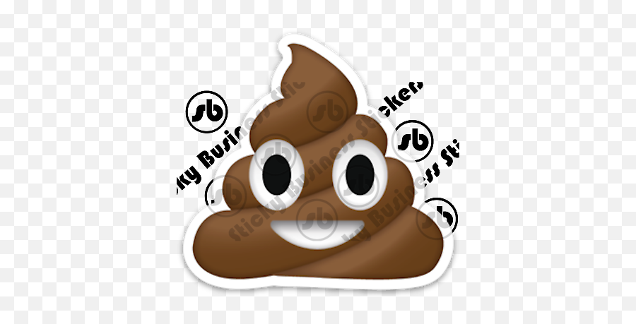 Poop Emoji Icon Iphone Galaxy Vinyl Sticker Laptop Water Bottle Ebay - Conclusiones,Emoji On Laptop