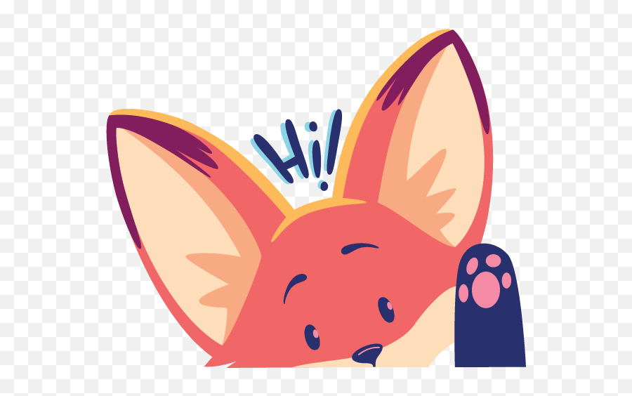 The Happy Fox Stickers By Christopher Springer Emoji,Emojis Ios Fox