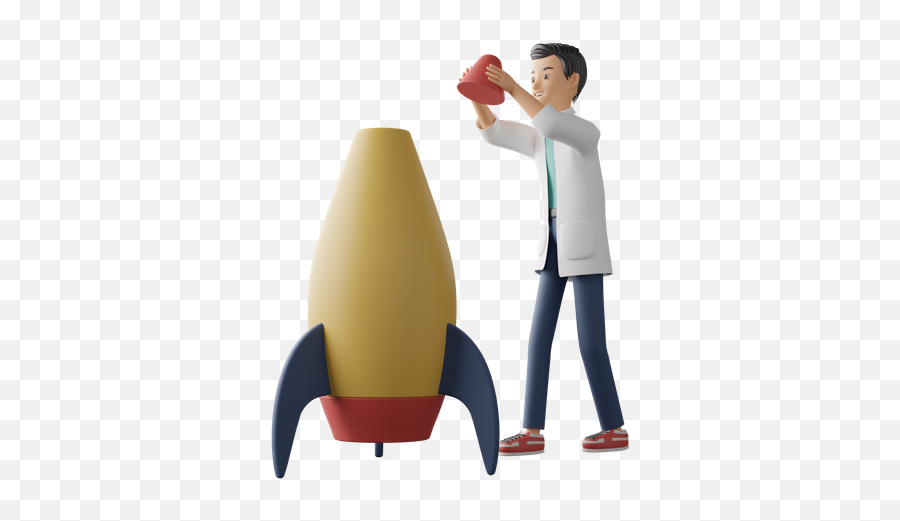 Premium Physical Scientist 3d Illustration Download In Png Emoji,Scientsit Emoji