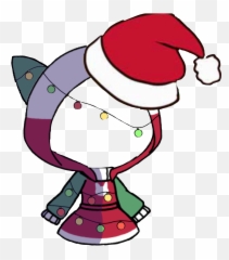 Christmas Santahat Gachalife Sticker - Sticker Gacha Life Christmas Outfits Emoji,Christmas Emoji Dress