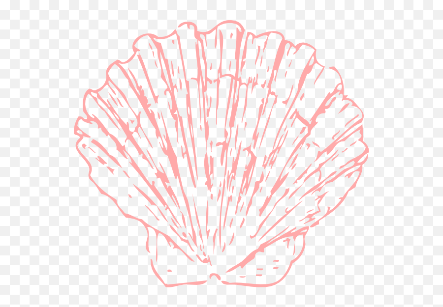 Pink Seashell Clip Art At Clker Vector Clip Art - Clipartix Coral Sea Shell Clipart Emoji,Shell Emoji