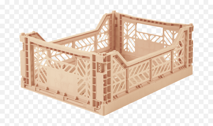 Folding Crate In Milk Tea - Midi Folding Coloured Crates Emoji,Work Emotion Cr Ultimate Kiwami