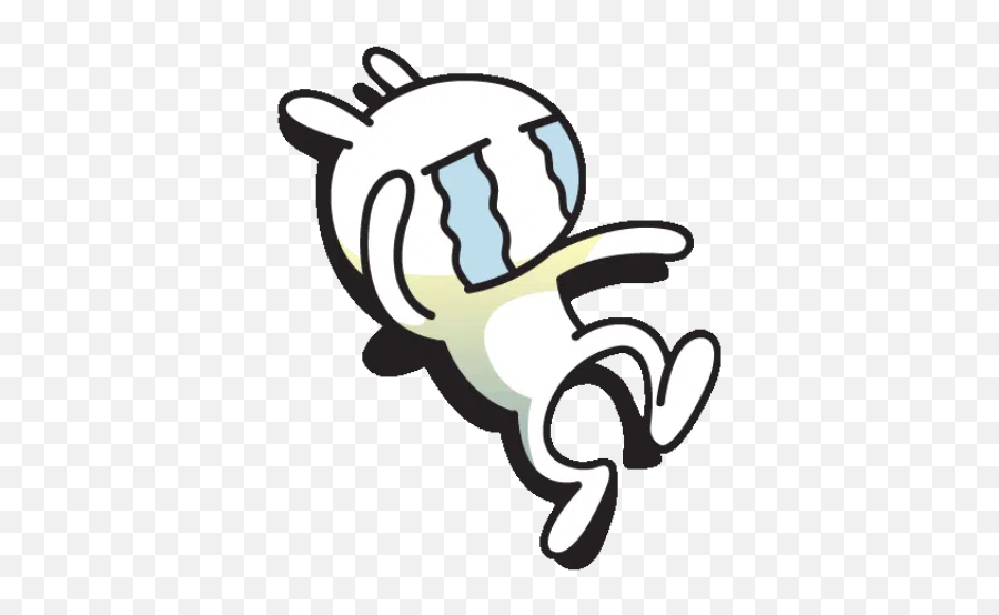 Yoyo Y Cici Whatsapp Stickers - Sad Tuzki Cry Animated Gif Emoji,Yoyo And Cici Emoticon