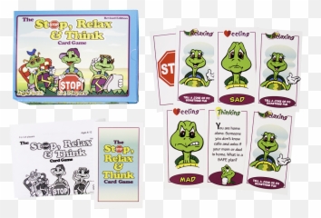 Card Games Therapy Cards Child Therapy Toys - Stop Relax And Think Relax Cards Emoji,Emotion Card Game