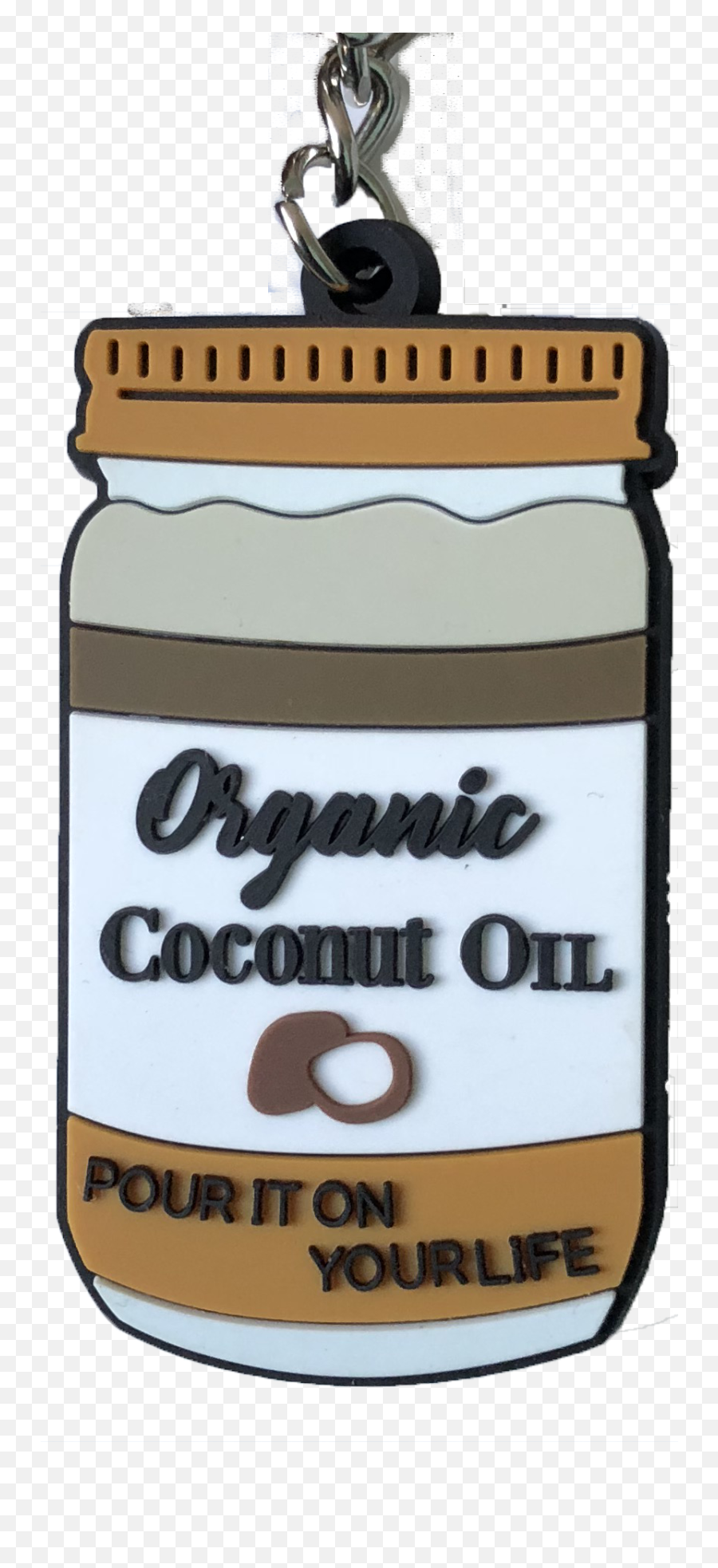 Coconut Oil Keychain - Cylinder Emoji,Emoji Keychain For Sale