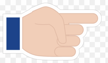 Hands Pointing With Thumb Down Lh Emoji Sticker - Fist,Pointing Down Emoji