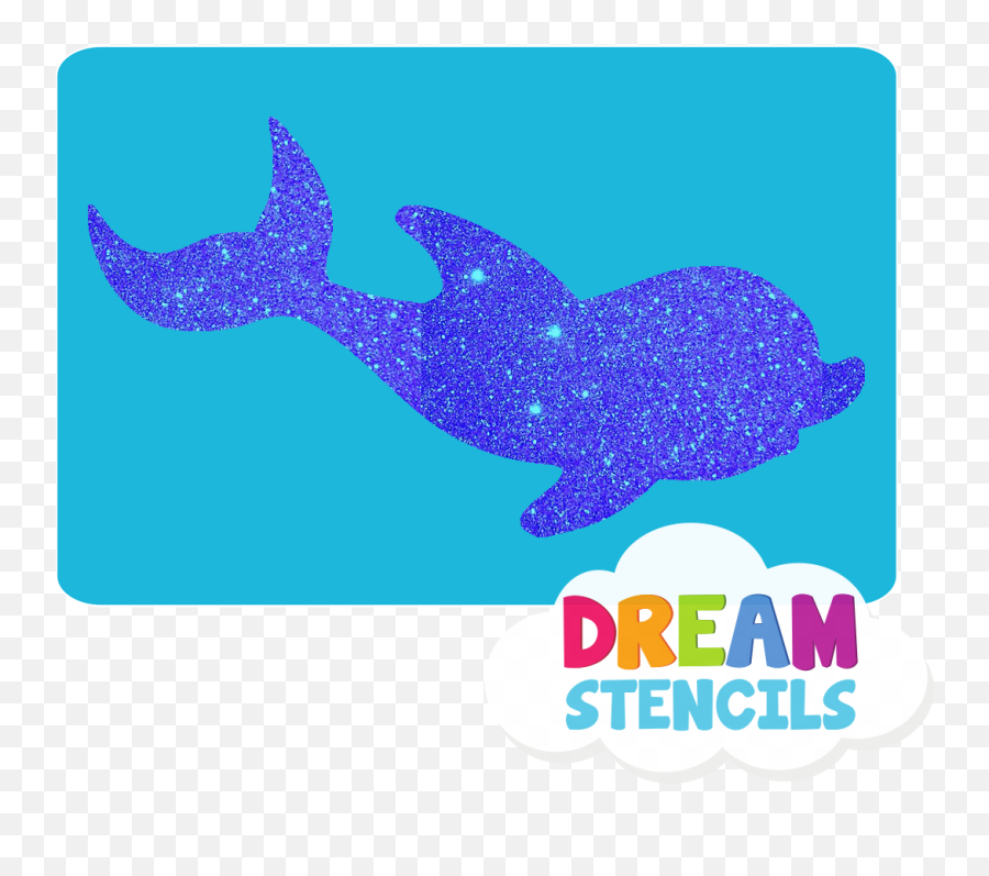 Baby Dolphin Glitter Tattoo Stencil - Hp3 5pc Pack Cetaceans Emoji,Dolphin Emoji