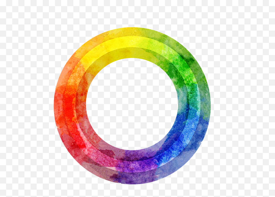 Rainbow Color Wheel Greeting Card For - Rainbow Paint Circle Png Transparent Emoji,Color Cards Emotions
