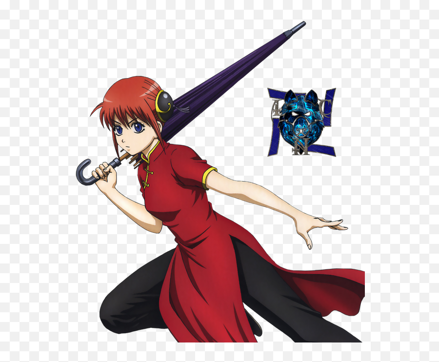 Well - Gintama Kagura Dress Emoji,Anime Girl Can See Emotions As Colors Action