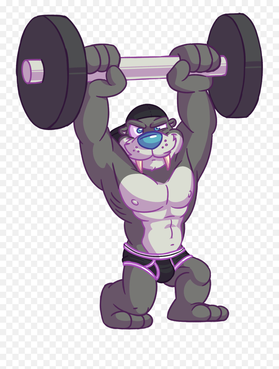 Download Muscle Walrus Png Image With - Muscle Walrus Emoji,Weight Lifting Emojis