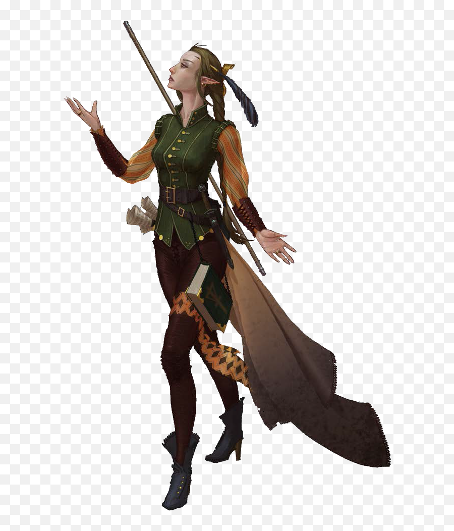 Woman Female Brunette Elf Elven Sticker By Candice - Dnd Elf Character Female Emoji,Elven Emojis