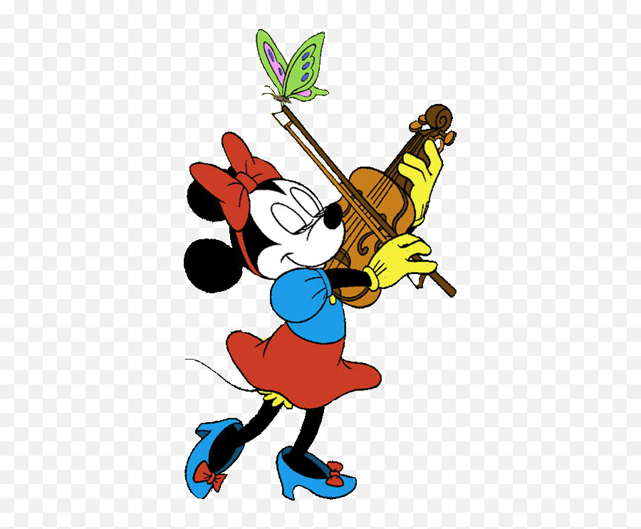 Minnie Violin Minnie Mouse Images Mickey Mouse And - Minnie Mouse Con Violin Emoji,Violin Emoji Stickers
