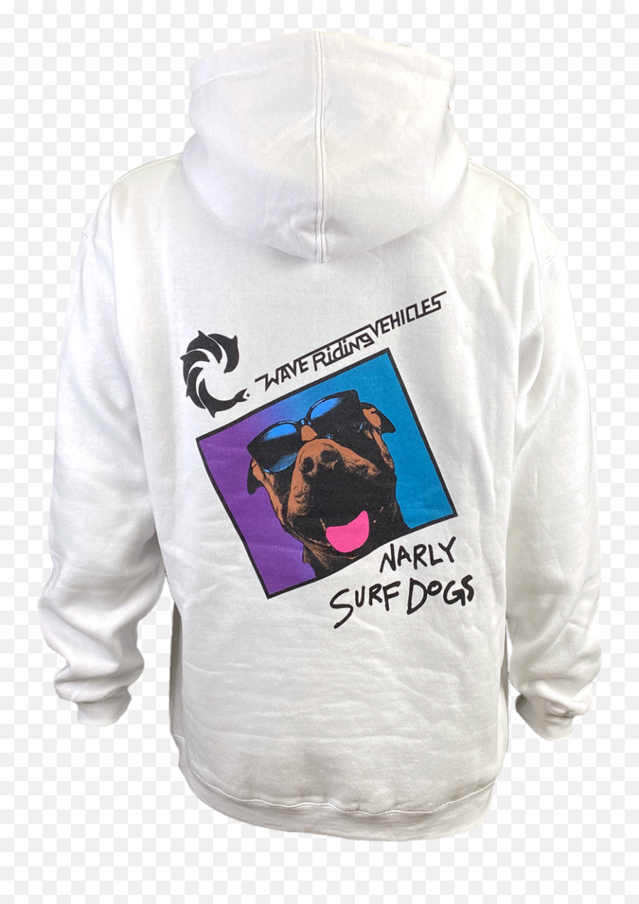 Narly Dog Hooded Sweatshirt - Hooded Emoji,Wave Of Emotion Pullover