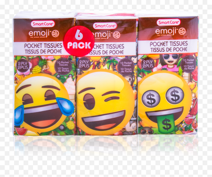 Emoji Pocket Facial Tissues Pack - Happy,Emoticon Galler7