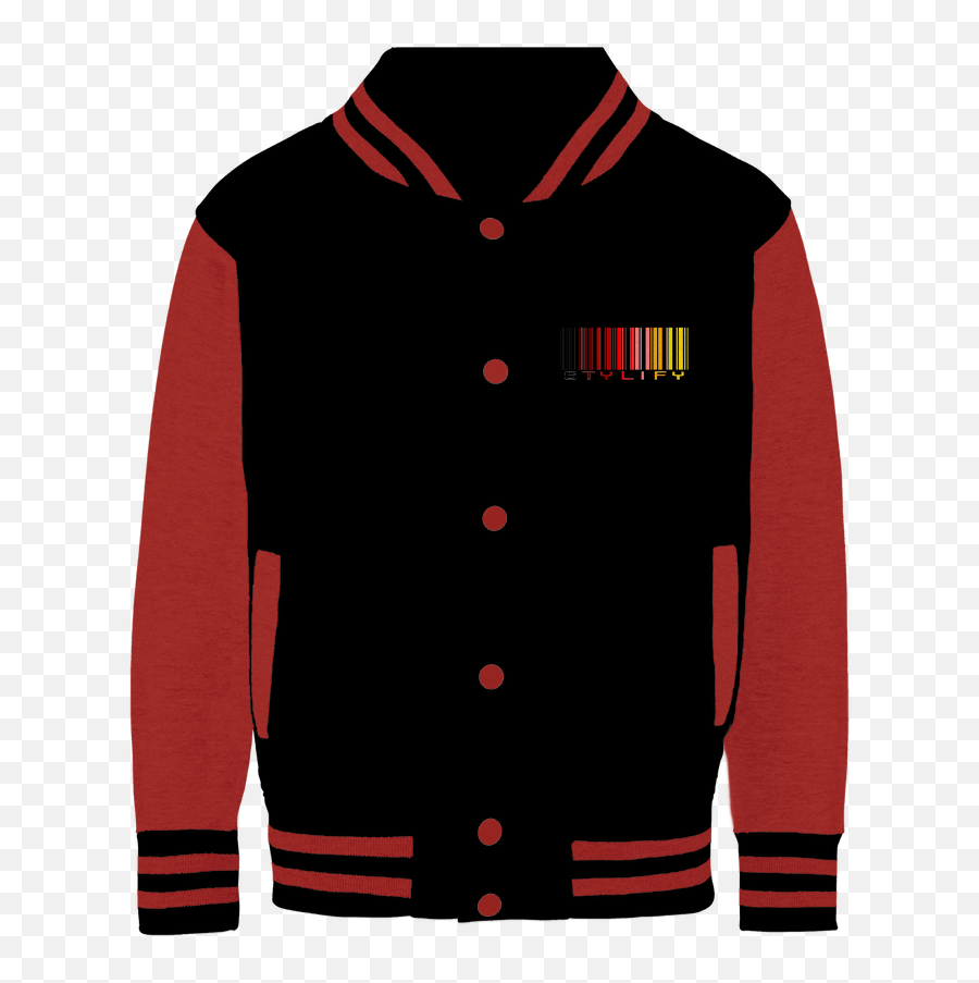 Barcode Varsity Jacket - Jacket Emoji,Emoji Cardigan