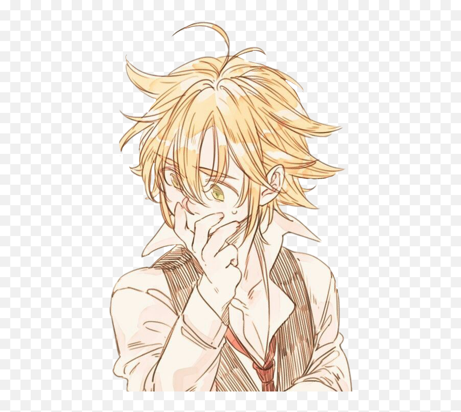 Meliodas Nanatsunotaizai Sticker By Amorevelyn - Pfps Pansexual Anime Character Pfp Emoji,Sonrrojado Emojis