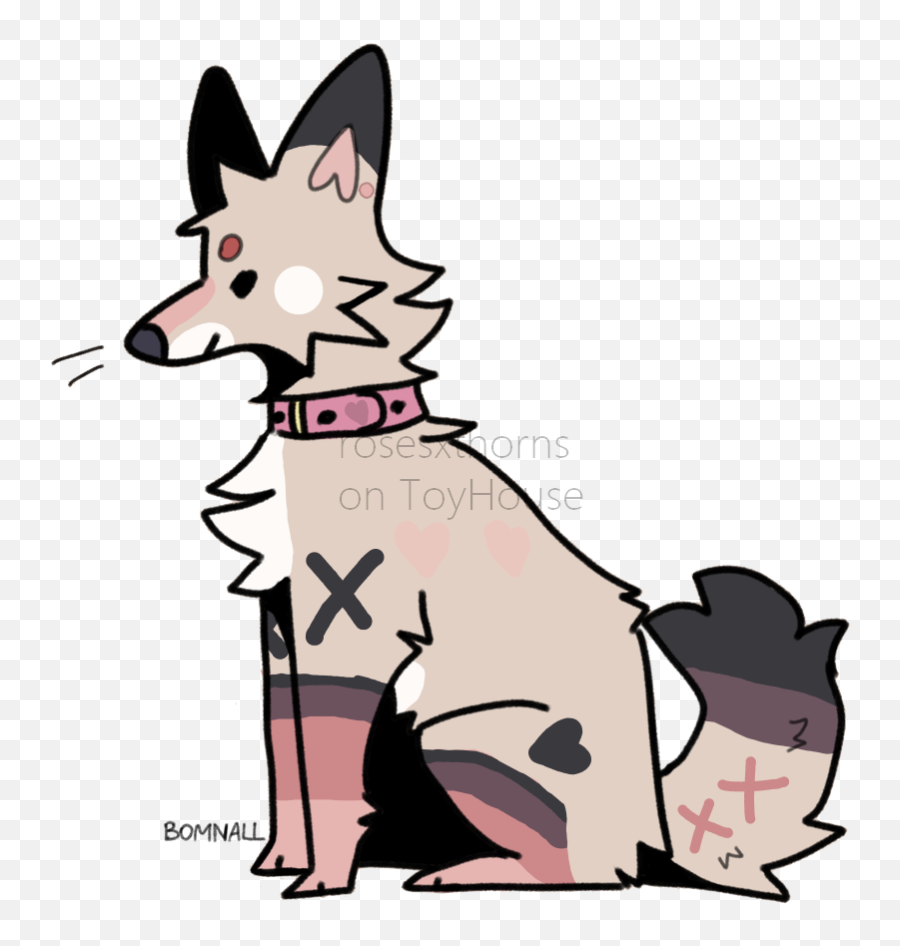 R O S E - On Toyhouse Collar Emoji,Canine Anthro Emotion