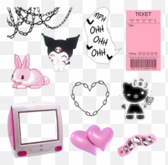 Discover Trending Hello - Kitty Stickers Picsart Emoji,Where Is The Kitty In The Emoji Movie