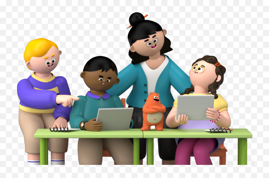 Frequently Asked Questions - Students Using Laptops Cartoon Diverse Emoji,Prodigy Emoticon