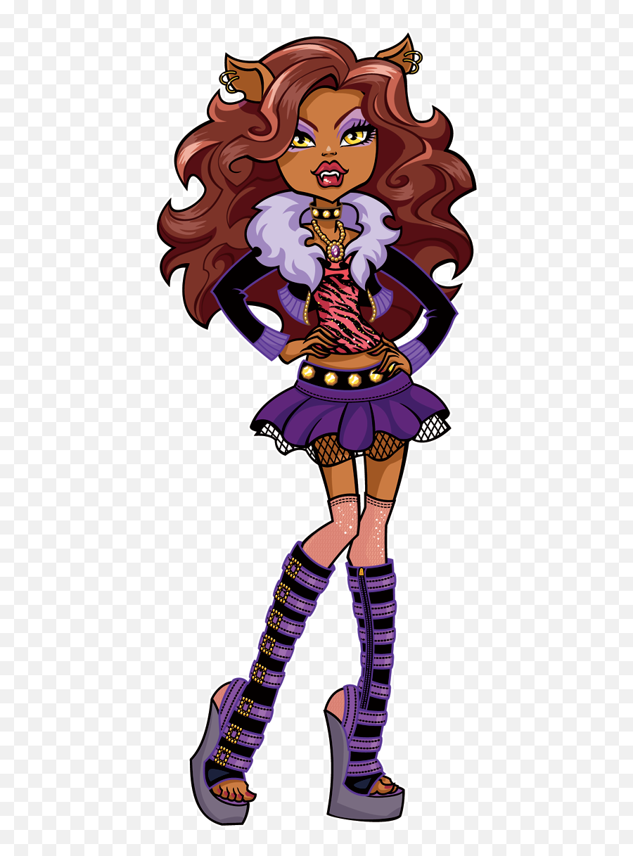 Monster Fictional Character Cool Girl Free Image Download - Clawdeen Monster High Emoji,Snivey Emoticon