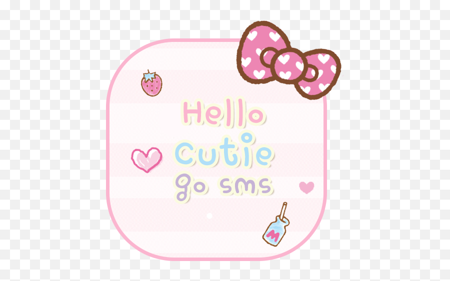 Hello Cutie Go Sms 1 - Girly Emoji,Go Sms Emojis