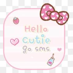 Hello Cutie Go Sms 1 - Girly Emoji,Go Sms Emojis