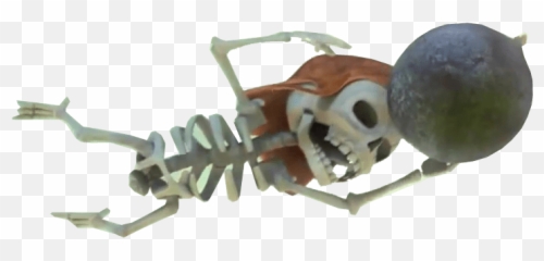 Clash Of Clans Skeleton With Bomb - Clash Of Clans Squelette Emoji,Skeleton Emoji Clash Royale