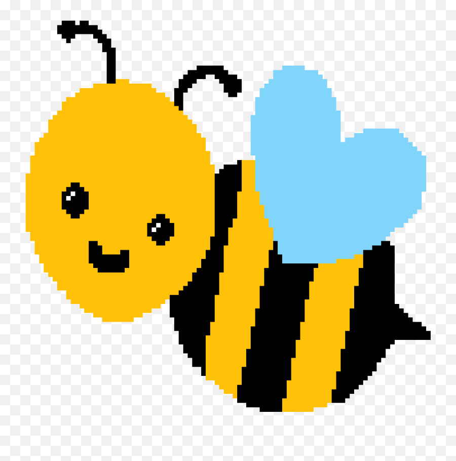 Pixilart - Cute Beepixil By Dolphindonut Emoji,Emoticon For A Donut