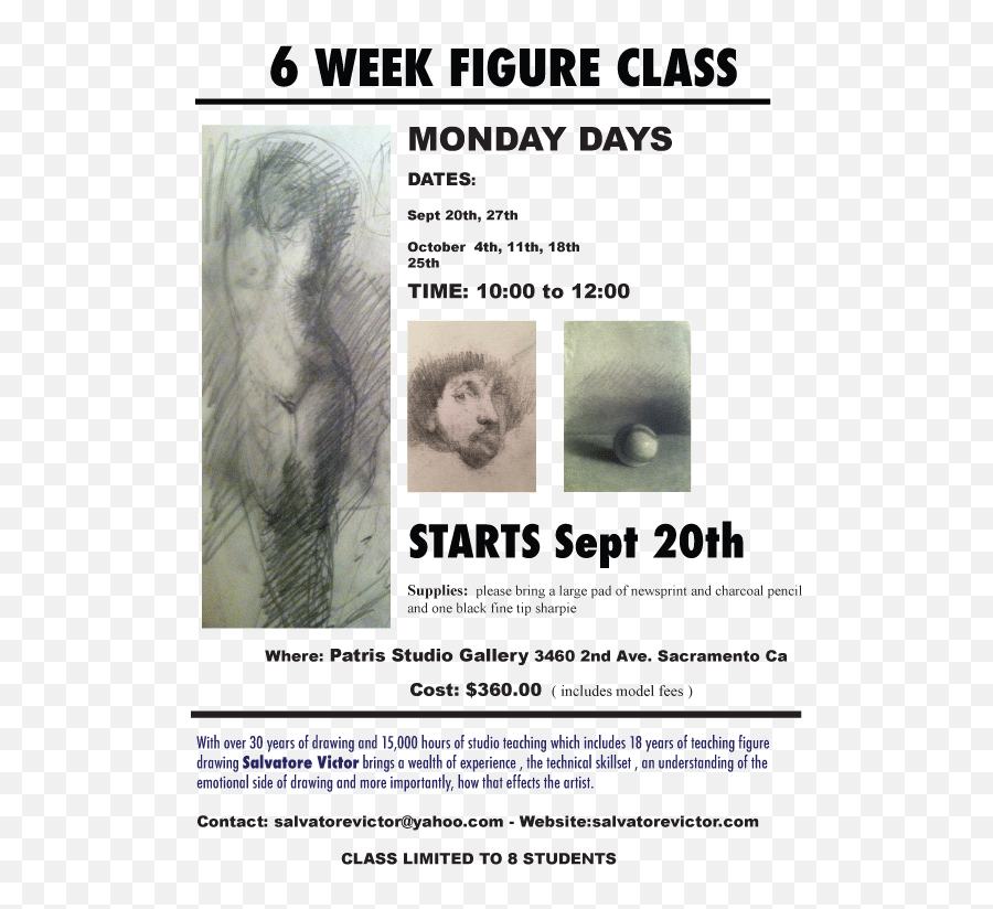 Sep 20 Life Drawing Class Monday Mornings Starting Monday Emoji,Emotion Skethches