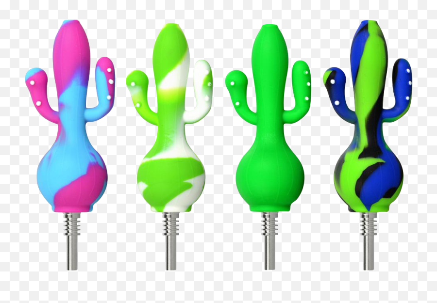 Silicone Cactus Dab Straw Collector Dab Rigs U0026 Oil Rigs Emoji,Wax Dab Emoji