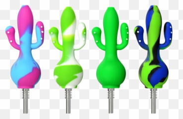 Silicone Cactus Dab Straw Collector Dab Rigs U0026 Oil Rigs Emoji,Wax Dab Emoji