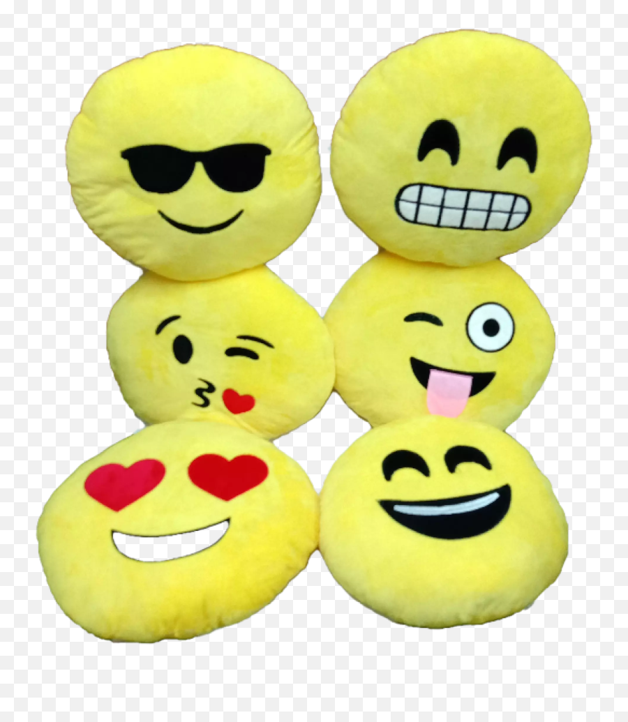 Cute Yellow Emoji Cushion Pillow Soft - Happy,Emoji Pillow