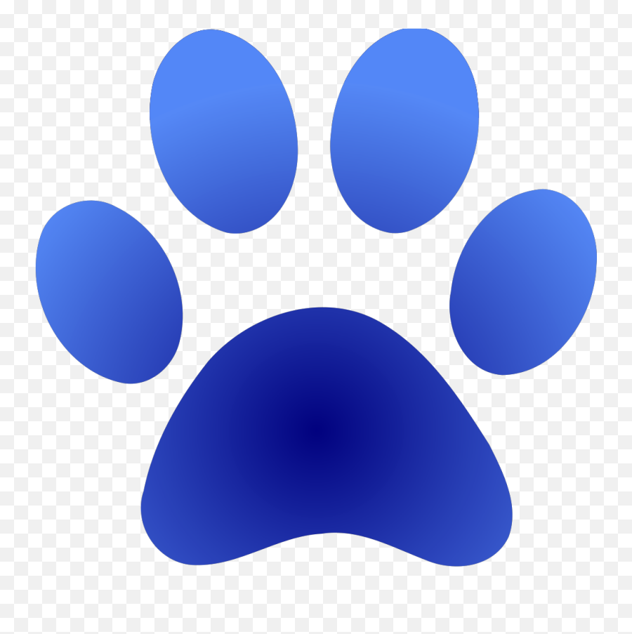 Blue Paw Print With Gradient Png Svg Clip Art For Web Emoji,Miley Cyrus Story In Emojis Blue Paw Print With Gradient Png Svg Clip Art For Web Emoji,Miley Cyrus Story In Emojis