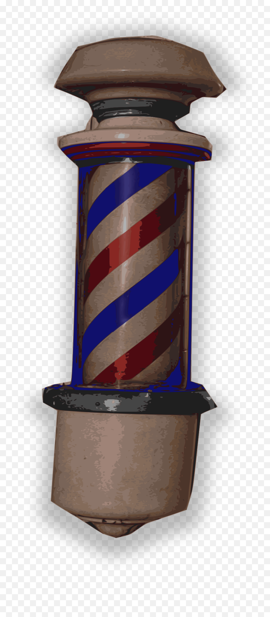 Barber Pole 2 - Openclipart Emoji,Haircut Emoji