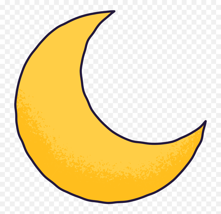 Orange Crescent Moon Clipart Illustrations U0026 Images In Png Emoji,Half Moon Emoji