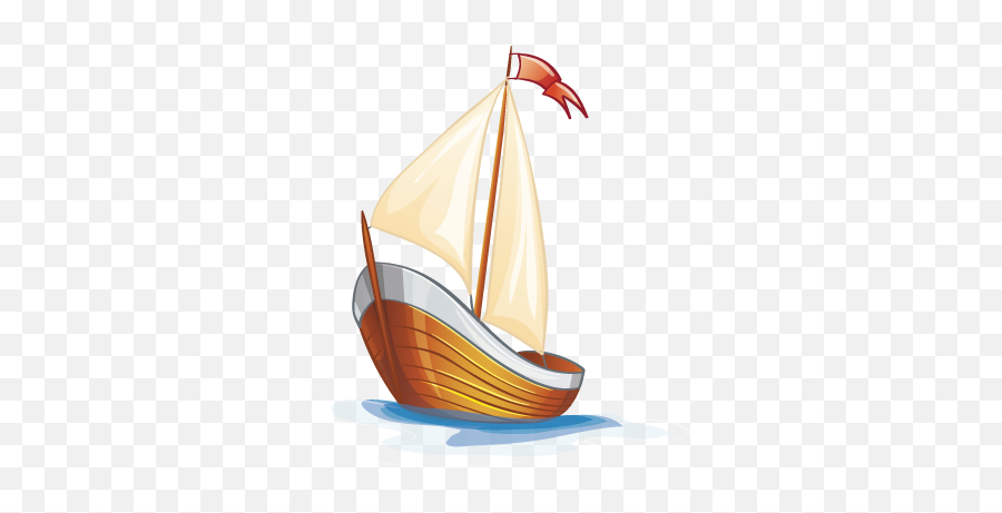 Ship Cartoon Sailing Free Hq Image - Vector Graphics Emoji,Boat Emoticon