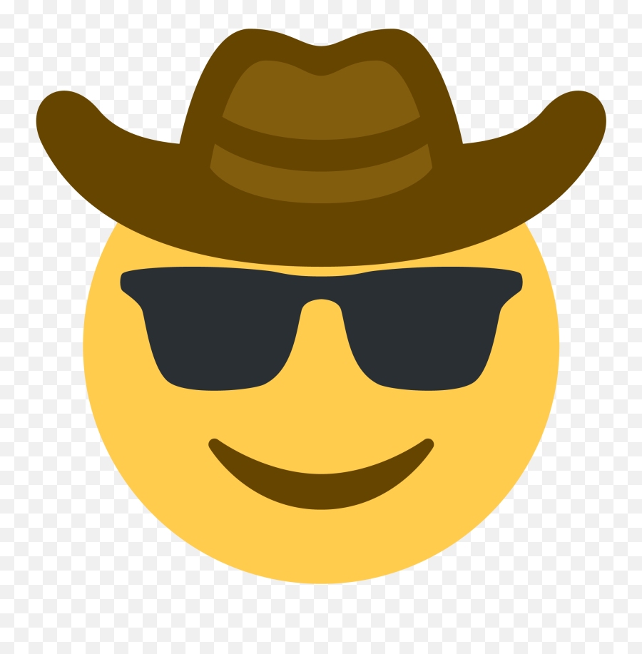 Cowboy Emojis - Cowboy Hat Emoji Transparent,Pensive Cowboy Emoji