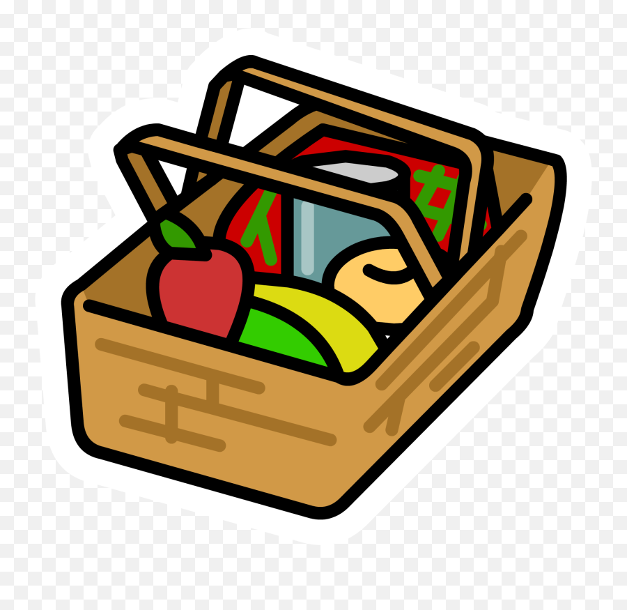 Picnic Basket Clipart Png Transparent - Picnic Basket Clip Art Emoji,Basket Emoji