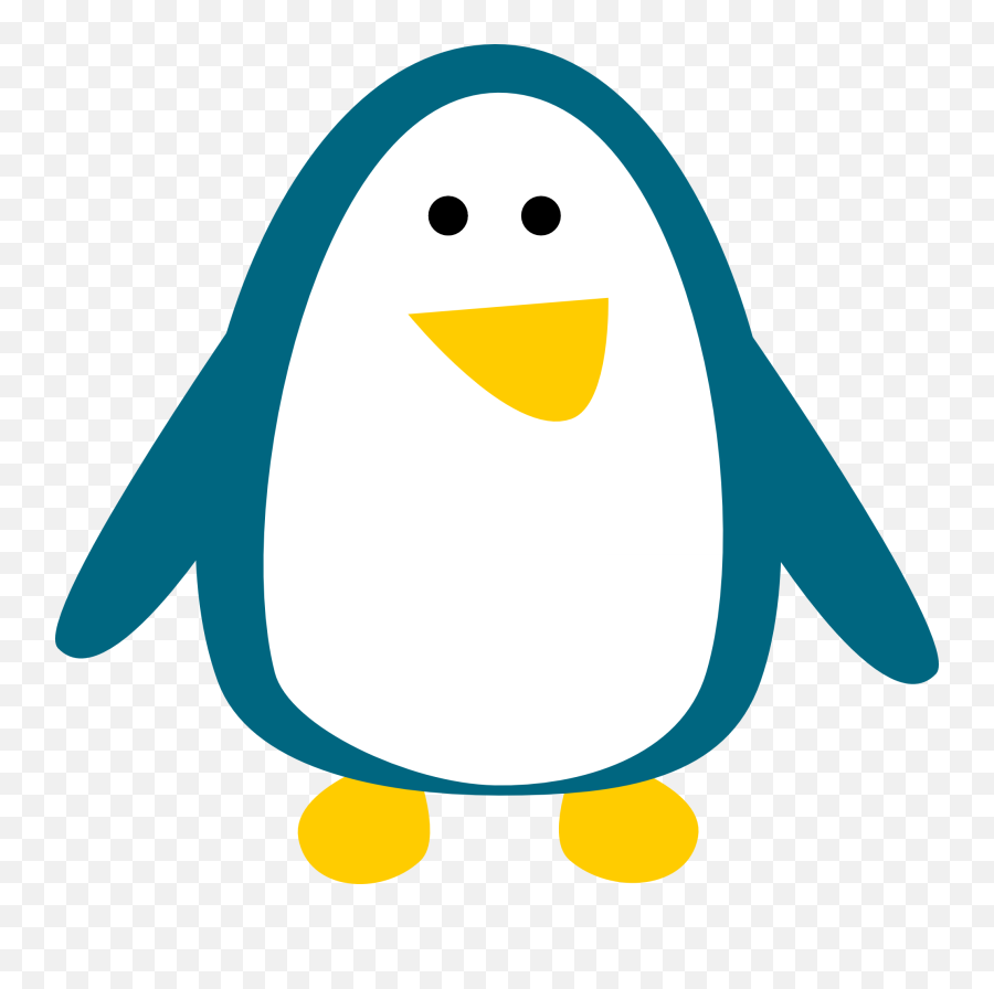 Pinguino De Perfil Dibujo - Clip Art Library Background Cute Penguin Transparent Emoji,Pinguino Emoticon