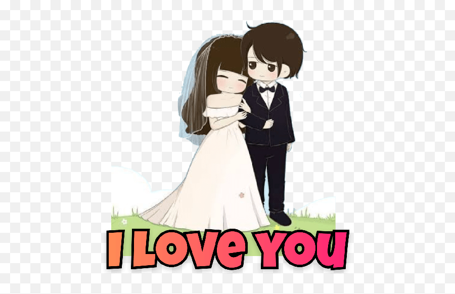 Couple Sticker - Love Emoji,Bride Groom Emoji