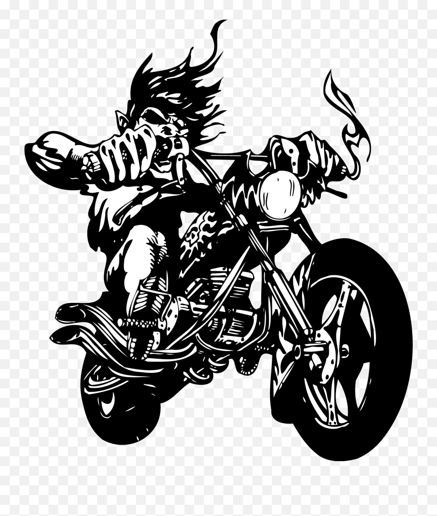 Download Devil Wall Sticker Label Decal Motorcycle Moto - Biker Vector Emoji,Harley Biker Emoticon