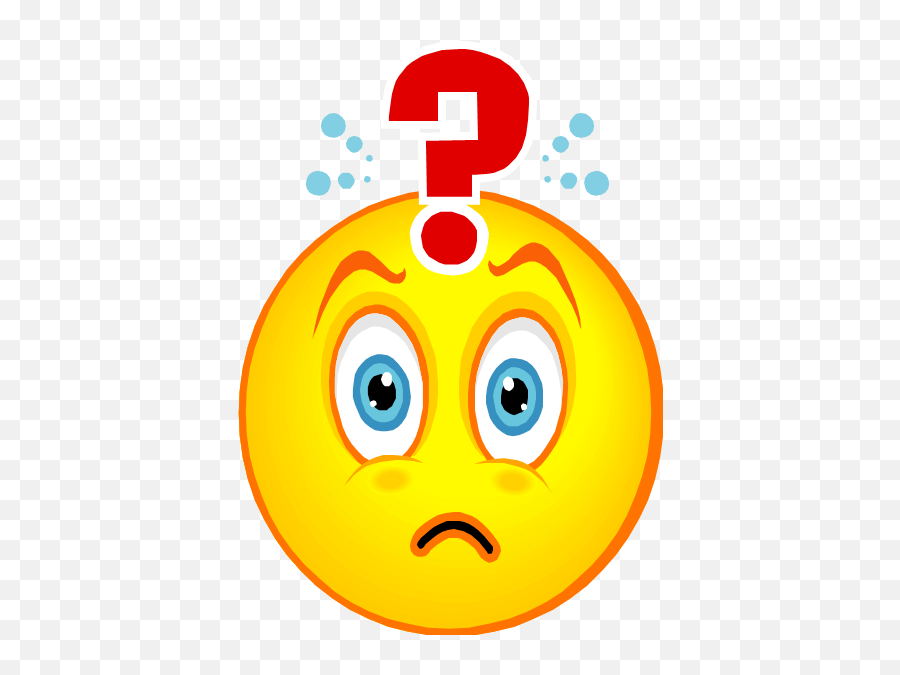 Download Question Mark Emoticon Png - Confused Face Clip Art Emoji,Confused Face Emoticon