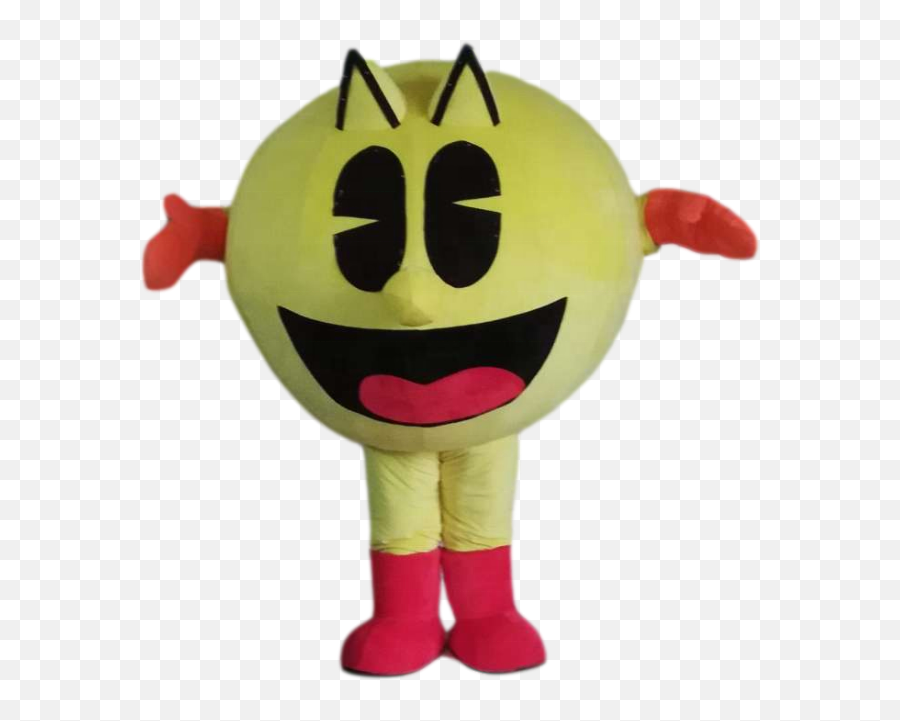 Character Adult Cartoon Pacman Mascot - Happy Emoji,Arab Emoticon With Head Dress