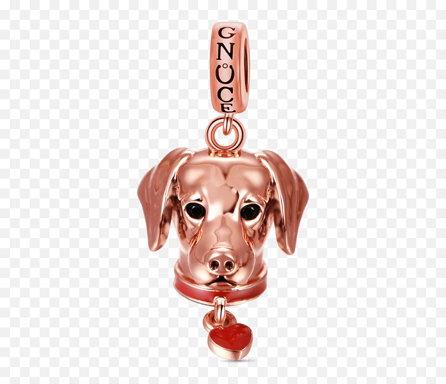 Labrador Pendant Dangle Charm Sterling Silver 18k Rose Gold Plated - Gnoce Emoji,Happy Birthday Emoticons With Labrador Retriever