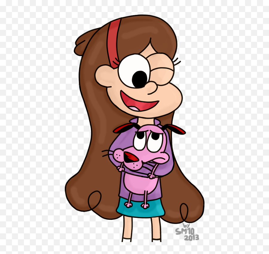 Mabel Meets Courage - Mabel Meets Courage Emoji,Kid Movies With Emotions In There Head